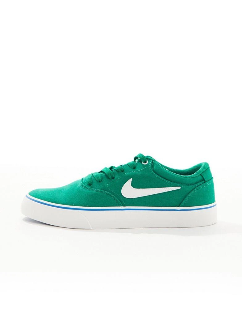 商品NIKE|Nike SB Chron 2 canvas trainers in green and white,价格¥285,第2张图片详细描述
