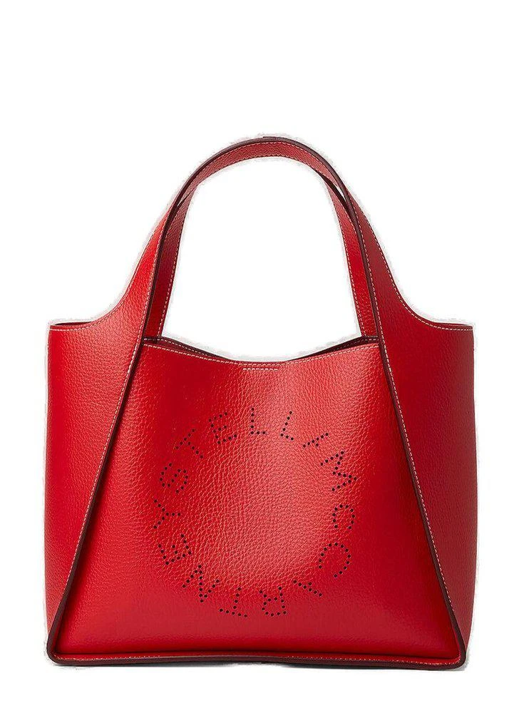 商品Stella McCartney|Stella McCartney Logo Perforated Shoulder Bag,价格¥4456,第1张图片