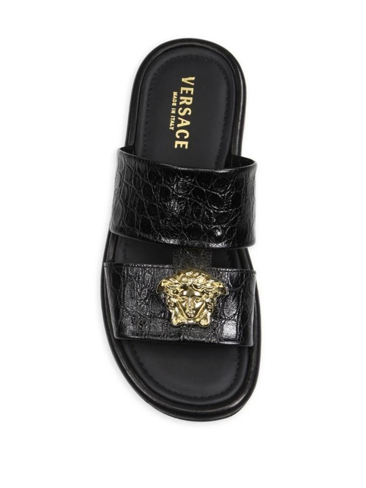 商品Versace|Double Strap Leather Sandals,价格¥6936,第4张图片详细描述