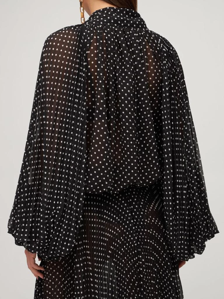 商品PRABAL GURUNG|Polka Dots Georgette Shirt W/ Bow,价格¥10866,第2张图片详细描述