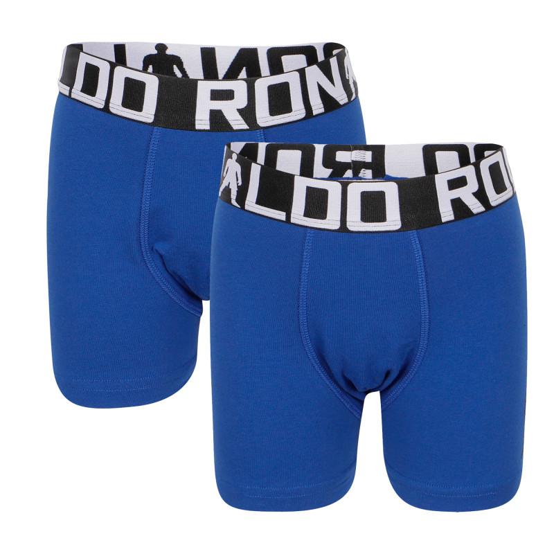 Logo boxer shorts in blue商品第1张图片规格展示