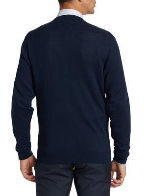 商品Saks Fifth Avenue|Slim Fit Lightweight Cotton Cardigan,价格¥443,第2张图片详细描述