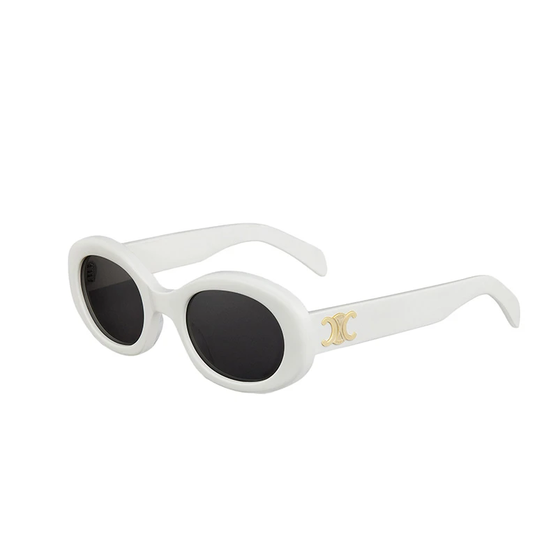【现货�】赛琳 TRIOMPHE 01系列 女士醋酸纤维镜框椭圆形太阳眼镜墨镜(两色可选） 商品