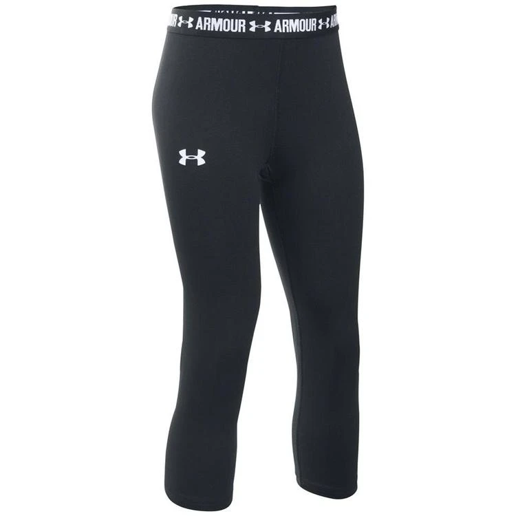 商品Under Armour|HeatGear® Armour Solid Capris, Big Girls (7-16),价格¥225,第2张图片详细描述