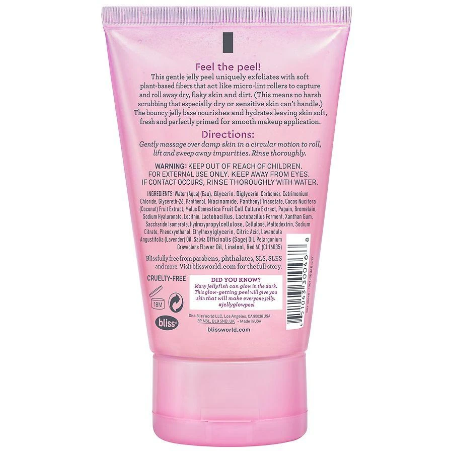 商品Bliss|Jelly Glow Peel Exfoliator Geranium,价格¥142,第2张图片详细描述