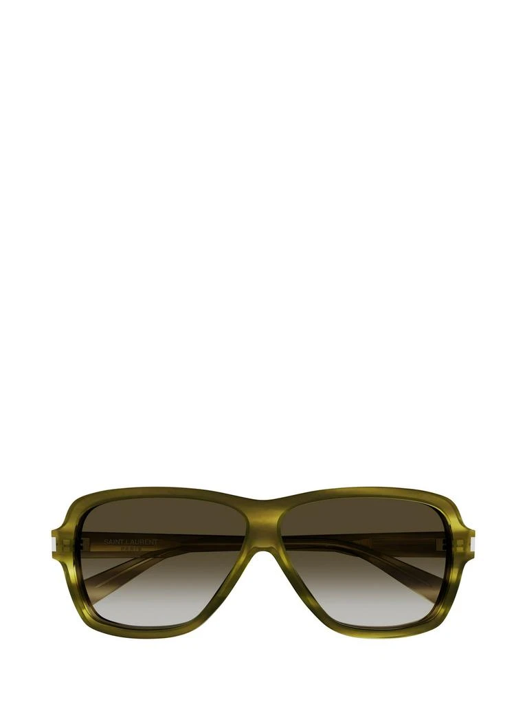 商品Yves Saint Laurent|Saint Laurent Eyewear Aviator Frame Sunglasses,价格¥2316,第1张图片