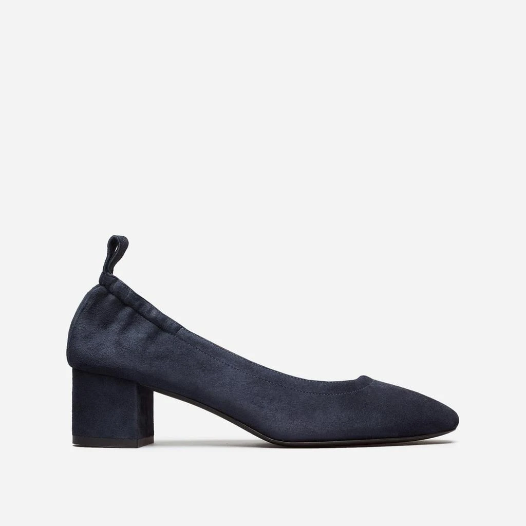 商品Everlane|The Day Heel 麂皮粗跟鞋,价格¥627,第1张图片