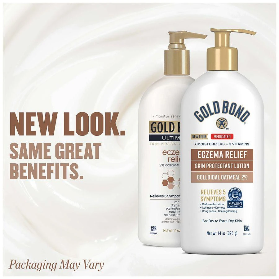 商品Gold Bond|Medicated Eczema Relief Skin Protectant Lotion Fragrance Free,价格¥161,第3张图片详细描述