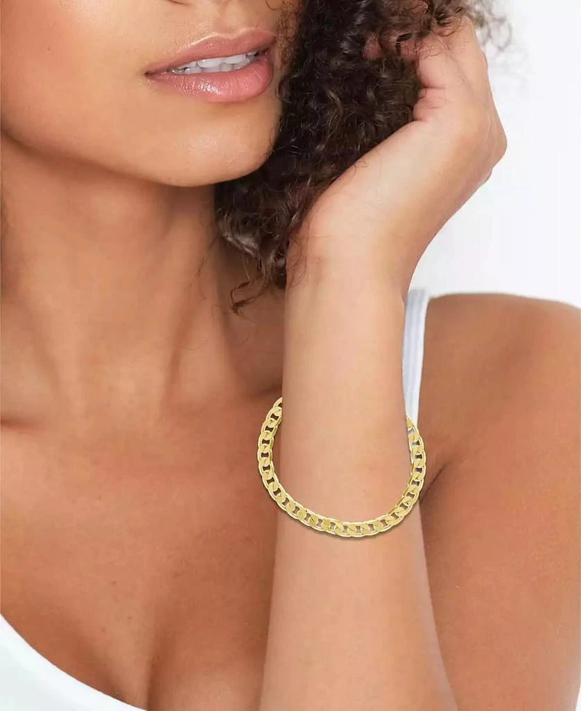 商品Essentials|18k Gold Plated Curb Link Bracelet,价格¥178,第2张图片详细描述