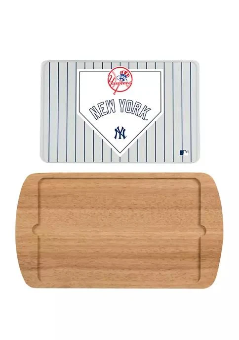商品Toscana|Mlb New York Yankees Billboard Glass Top Serving Tray,价格¥580,第2张图片详细描述