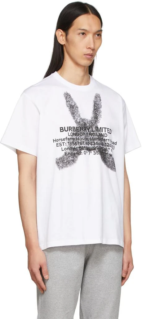 商品Burberry|白色 Montage T 恤,价格¥4299,第2张图片详细描述