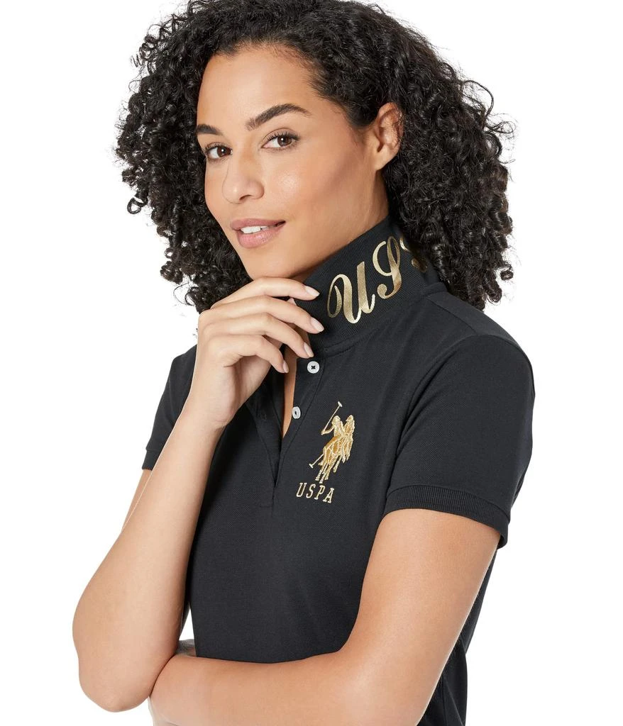 商品U.S. POLO ASSN.|USPA Metallic Print Polo,价格¥179,第3张图片详细描述