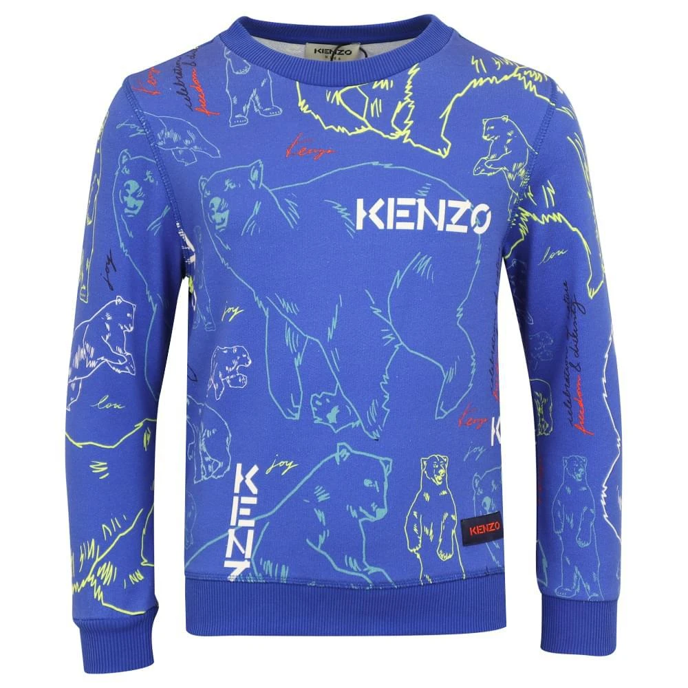 商品Kenzo|Blue Polar Bear Pattern Sweatshirt,价格¥563,第1张图片