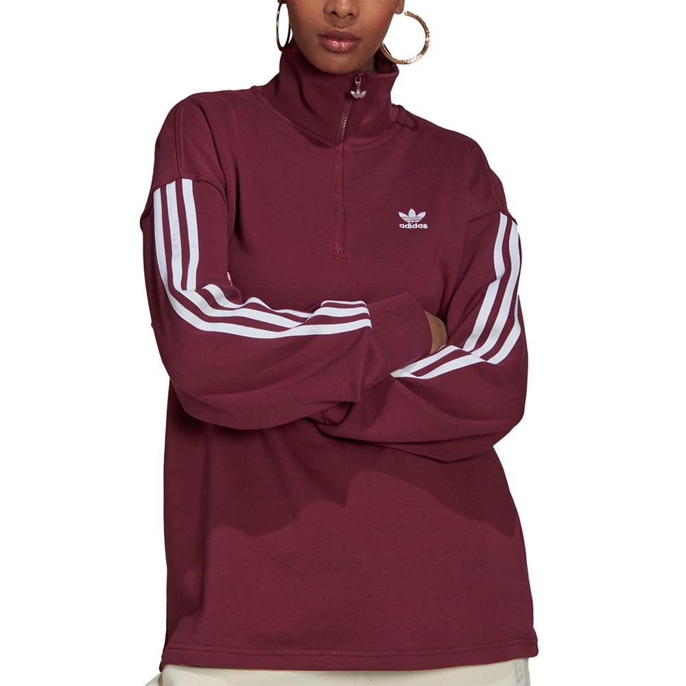 商品Adidas|Women's Cotton 3-Stripes Sweatshirt,价格¥518,第1张图片