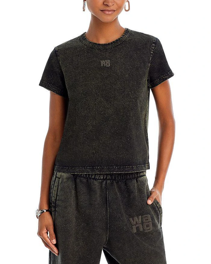 商品Alexander Wang|Short Sleeve Glitter Tee,价格¥764,第1张图片