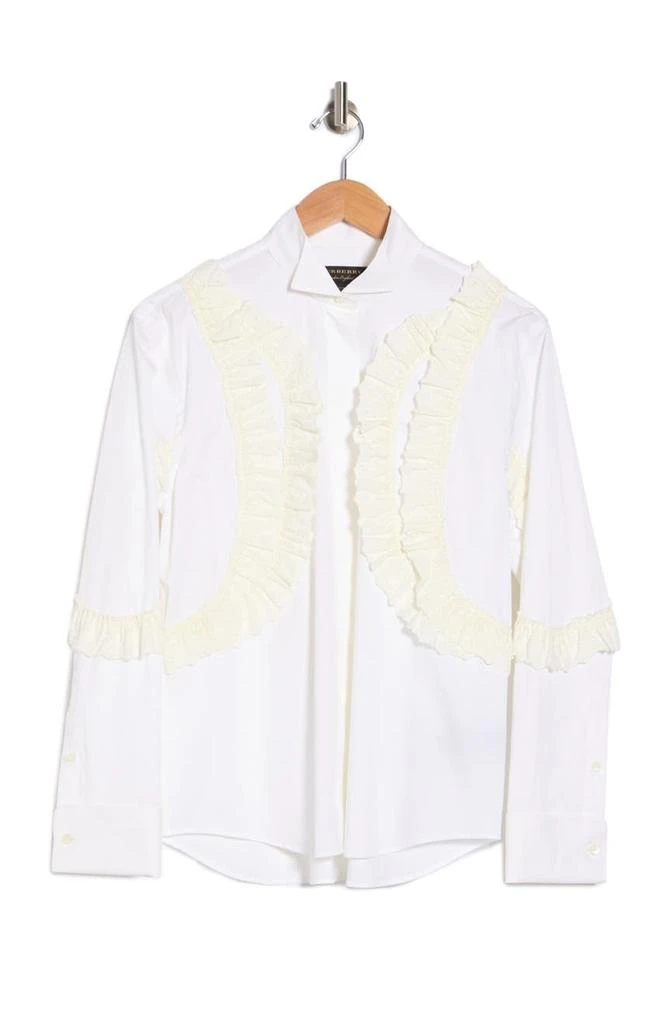 商品Burberry|Ruffle Trimmed Shirt,价格¥2263,第1张图片