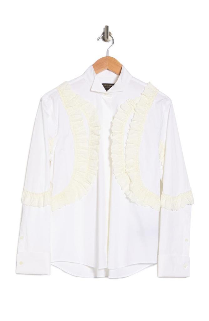 商品Burberry|Ruffle Trimmed Shirt,价格¥2941,第1张图片