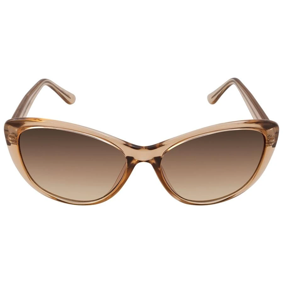 商品Calvin Klein|Brown Gradient Butterfly Ladies Sunglasses CK19560S 270 57,价格¥183,第1张图片