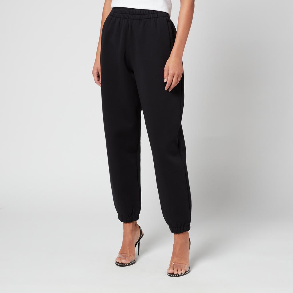 Alexanderwang.T Women's Foundation Terry Classic Sweatpants with Puff Pants Logo - Black商品第1张图片规格展示