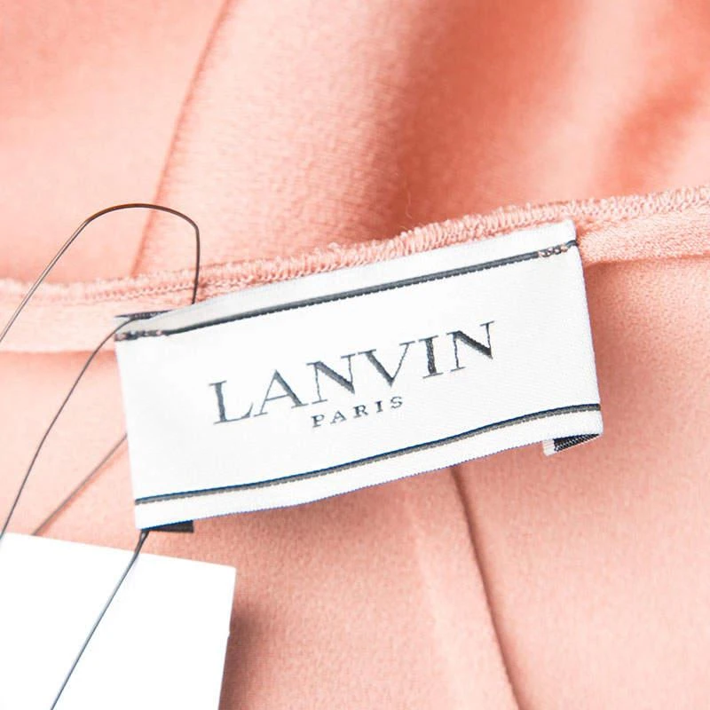 商品[二手商品] Lanvin|Lanvin Peach Pleat Detail Long Sleeve Dress S,价格¥2578,第5张图片详细描述