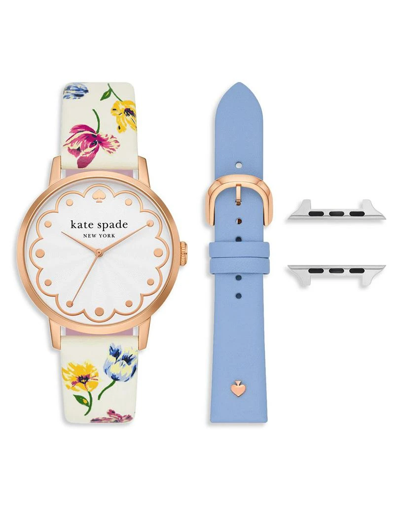 商品Kate Spade|Classic Watch Head & Apple Watch® Strap Set Brand Name,价格¥1717,第1张图片