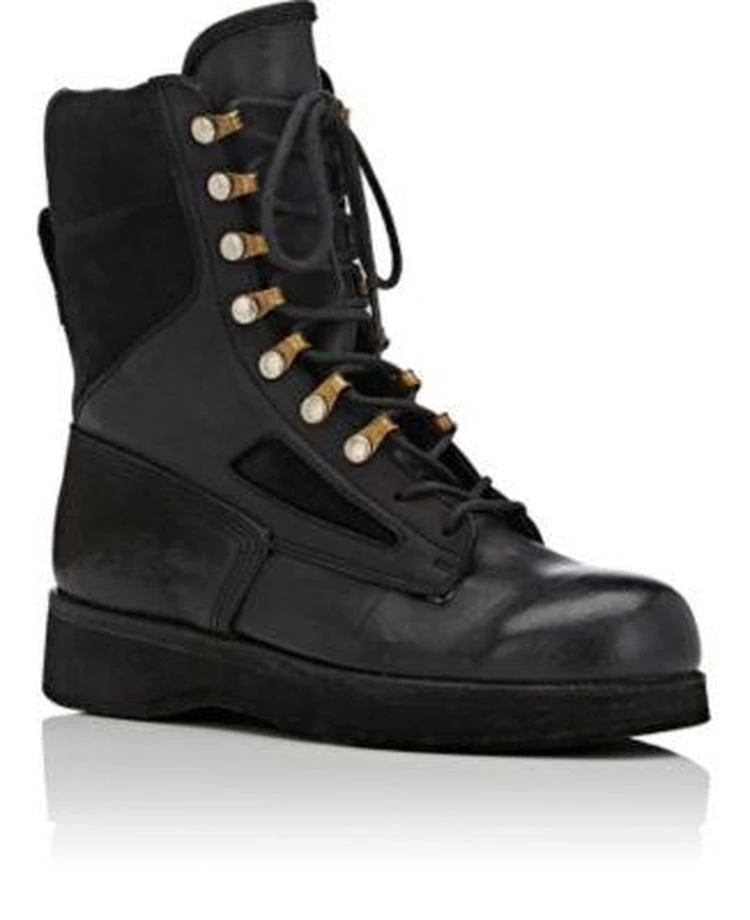 商品Sacai x Hender Scheme|Leather & Suede Lace-Up Boots,价格¥3563,第2张图片详细描述