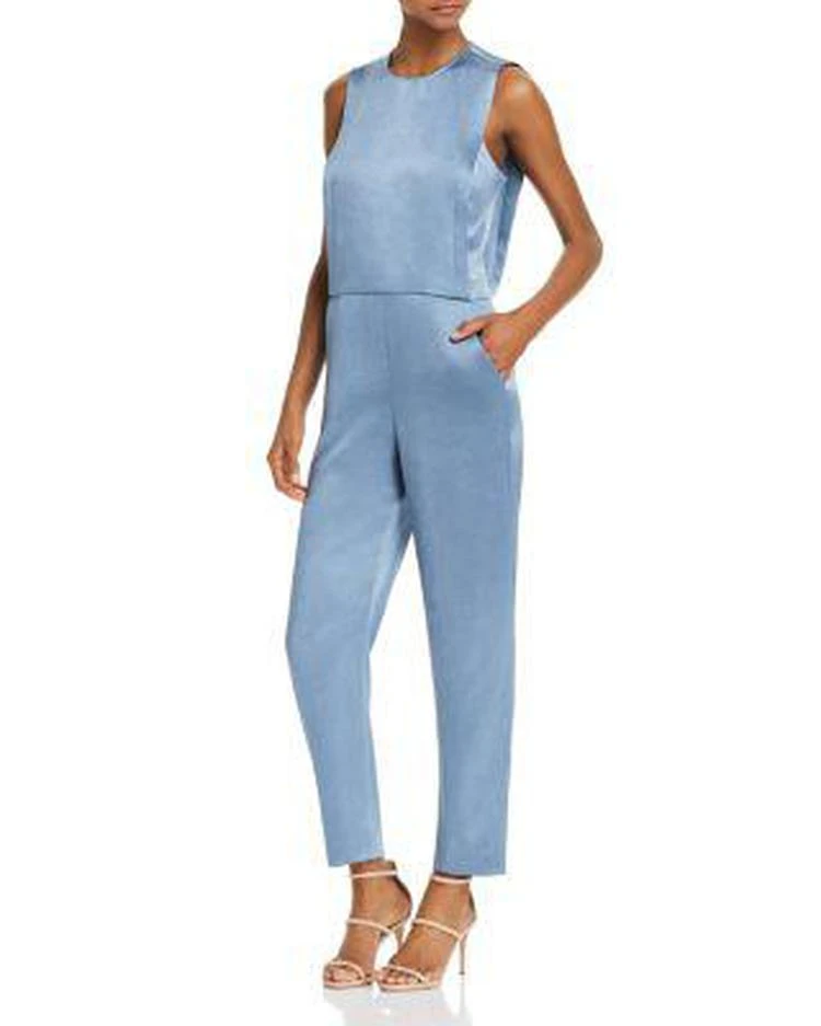 商品Theory|Remaline Pinafore Sateen Jumpsuit,价格¥1668,第1张图片