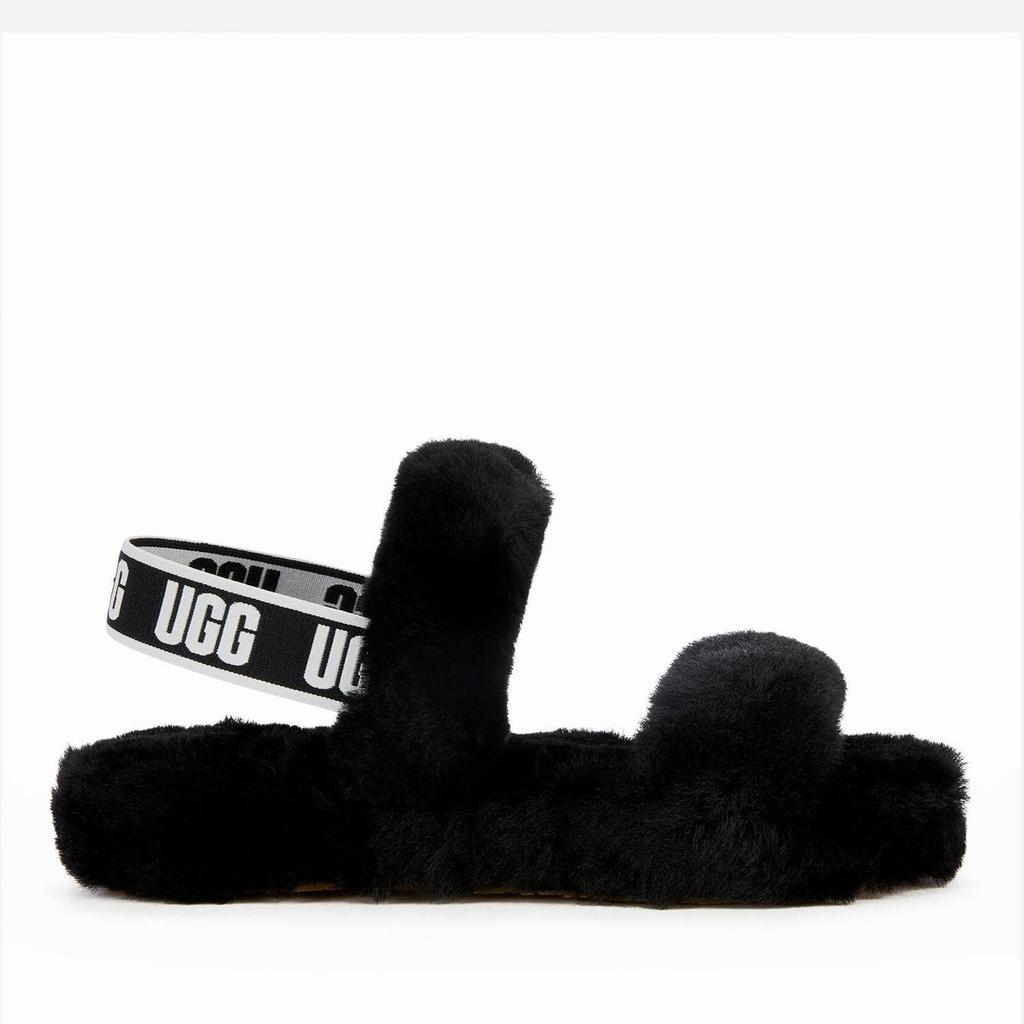 商品UGG|UGG Kids' Oh Yeah Slippers - Black,价格¥482,第1张图片