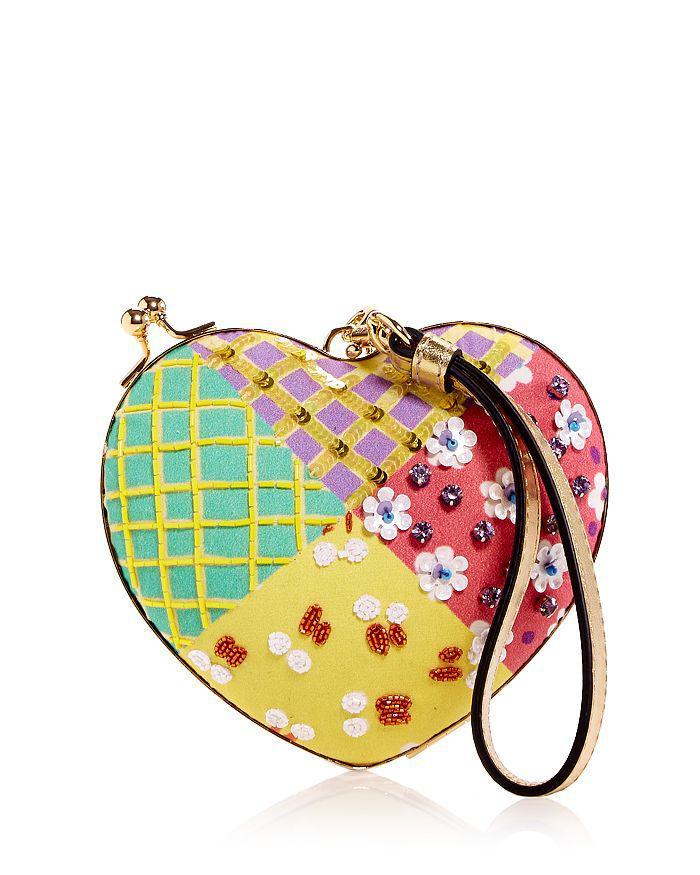 商品Moschino|Embellished Patchwork Heart Crossbody,价格¥5998,第3张图片详细描述