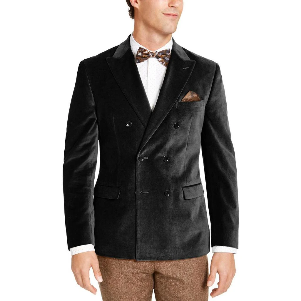 商品Bar III|Bar III Mens Velvet Slim Fit Sportcoat,价格¥449,第1张图片