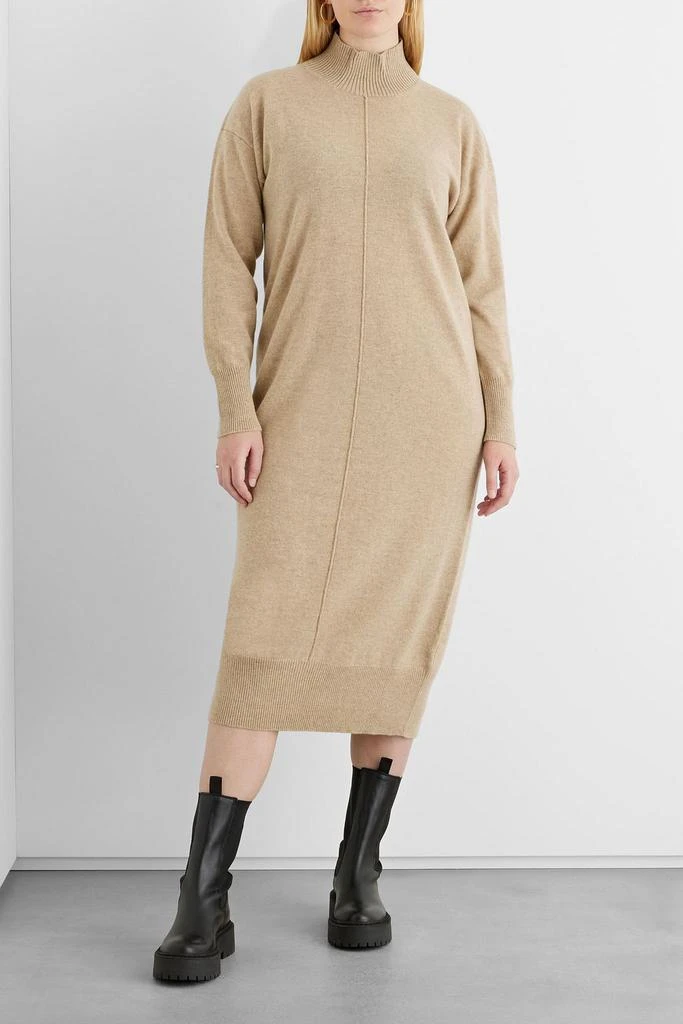 商品IRIS & INK|Scarlett mélange wool turtleneck midi dress,价格¥699,第4张图片详细描述