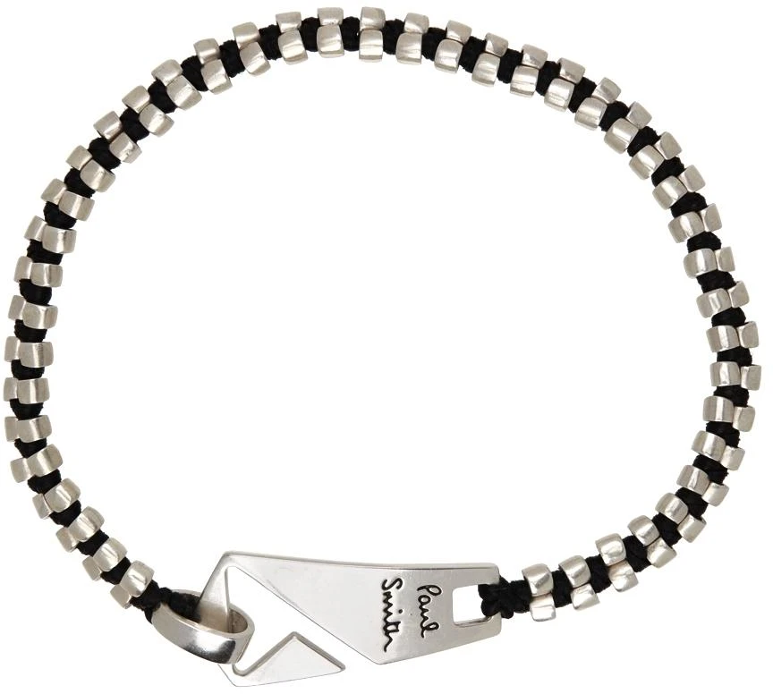 商品Paul Smith|Black & Silver Cotton Bead Bracelet,价格¥1349,第2张图片详细描述