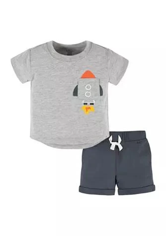 商品Gerber|Baby Boys 2 Piece Pocket T Shirt Set,价格¥90,第1张图片