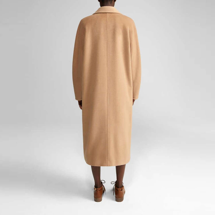 商品[国内直发] Max Mara|[预售3天]Madame系列 101801系列 经典款双面毛呢宽松排扣大衣 驼�色,价格¥15675,第5张图片详细描述