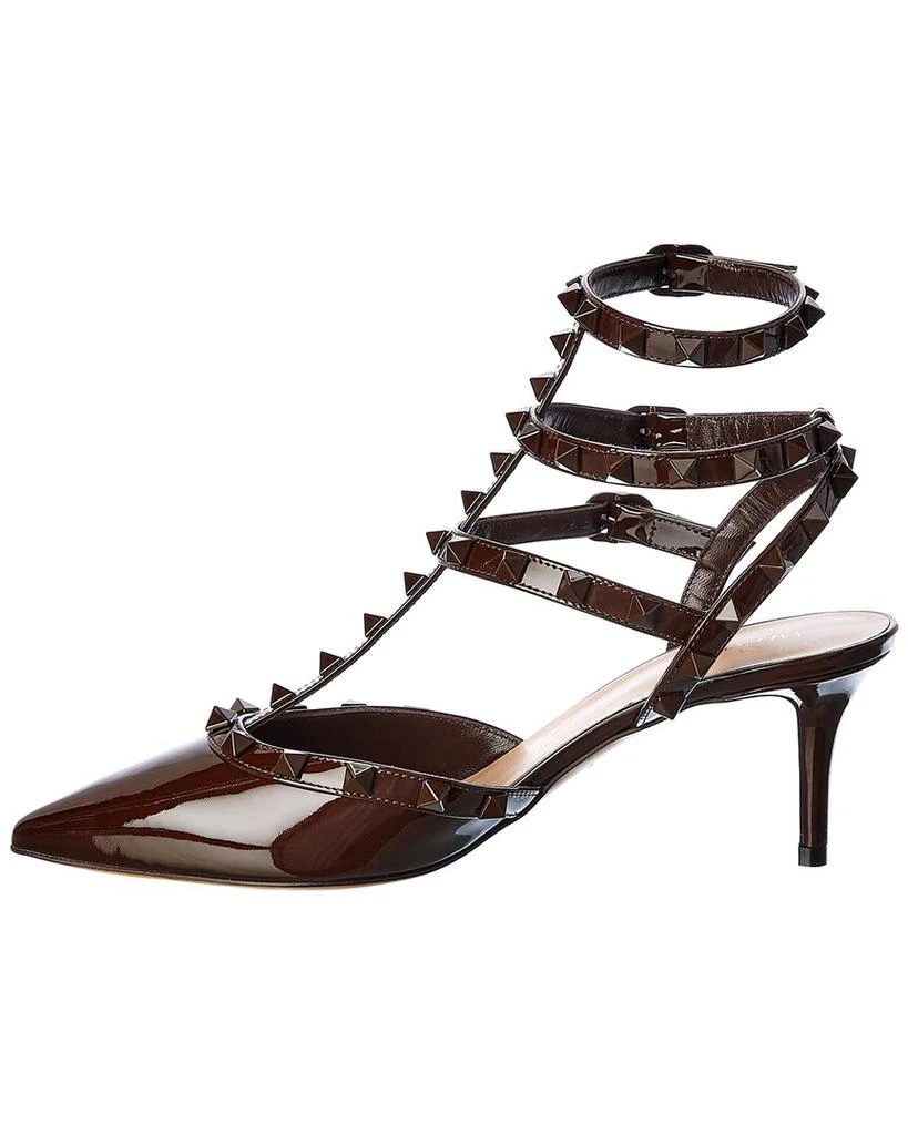 商品Valentino|Valentino Rockstud Caged 65 Patent Ankle Strap Pump,价格¥5184,第2张图片详细描述
