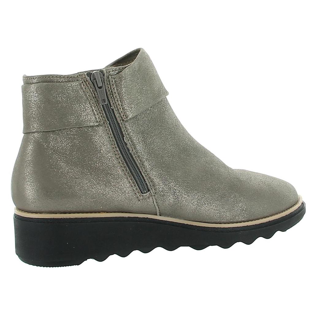 Clarks Cloudsteppers Women's Sharon Salon Suede Wedge Ankle Booties商品第6张图片规格展示