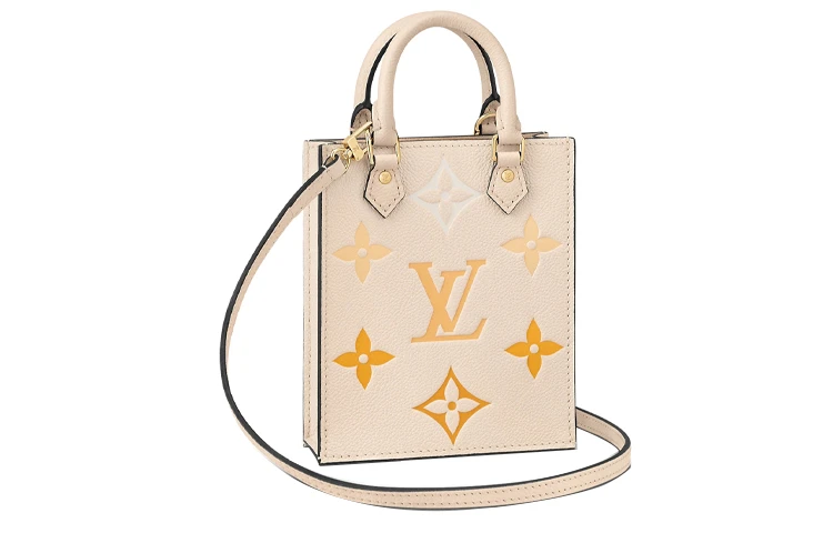 商品[国内直发] Louis Vuitton|Summer 经典老花渐变花纹 小牛皮 琴谱包托特包Tote包购物袋手提包单肩包斜挎包 迷你 女款 香草黄,价格¥15260,第3张图片详细描述