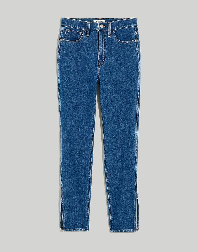 商品Madewell|11" High-Rise Roadtripper Supersoft Skinny Jeans in Medium Indigo Wash: Slit-Hem Edition,价格¥319,第5张图片详细描述