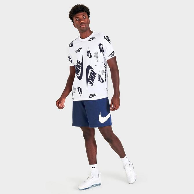 Men's Nike Sportswear All-Over Futura Print Short-Sleeve T-Shirt商品第2张图片规格展示