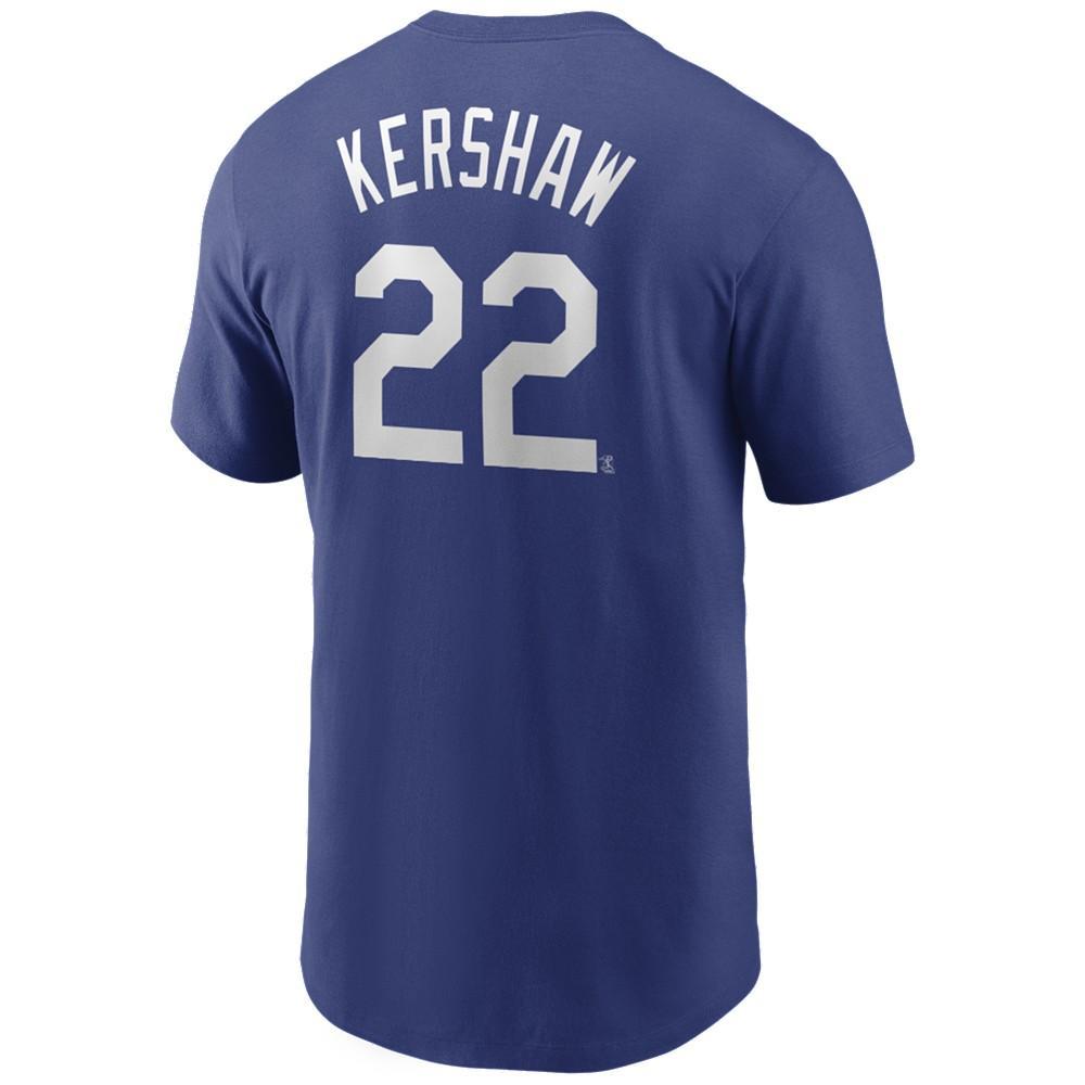 商品NIKE|Men's Clayton Kershaw Los Angeles Dodgers Name and Number Player T-Shirt,价格¥244,第1张图片