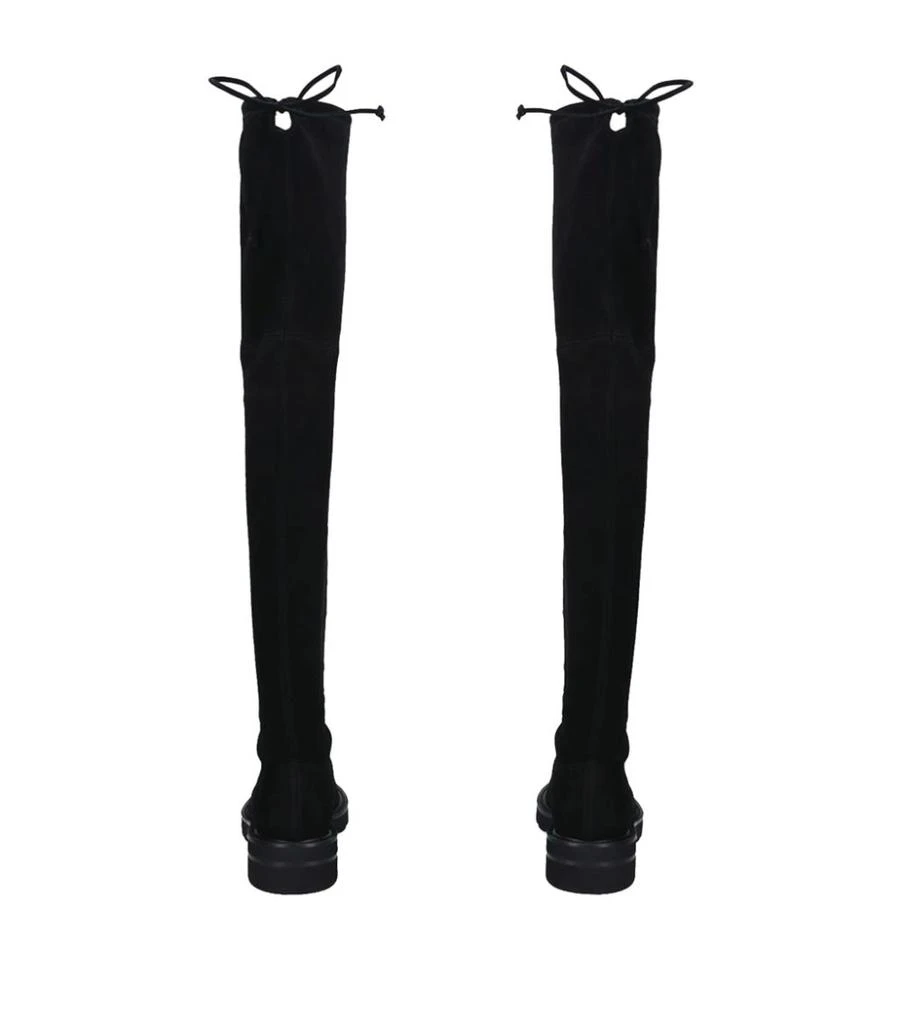 商品Stuart Weitzman|Suede Lowland Lift Over-The-Knee Boots 35,价格¥7743,第2张图片详细描述