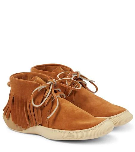 商品VisVim|Folk suede moccasins,价格¥3504,第1张图片