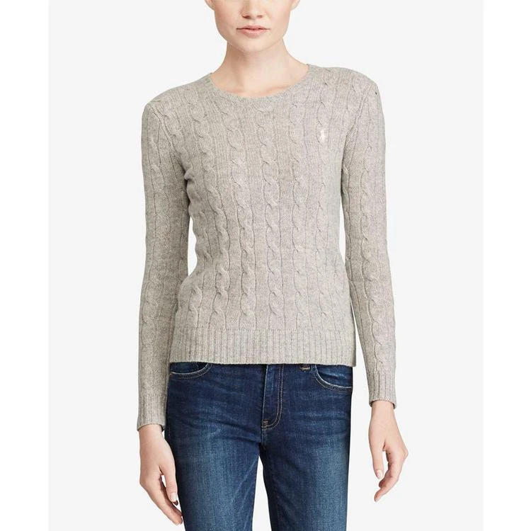 商品Ralph Lauren|Cable Crew-Neck Wool/Cashmere Blend Sweater,价格¥434,第1张图片