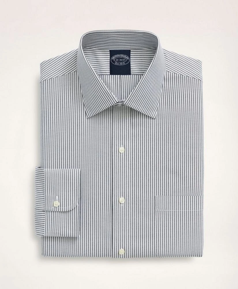 商品Brooks Brothers|Stretch Big & Tall Dress Shirt, Non-Iron Herringbone Ainsley Collar,价格¥1181,第3张图片详细描述