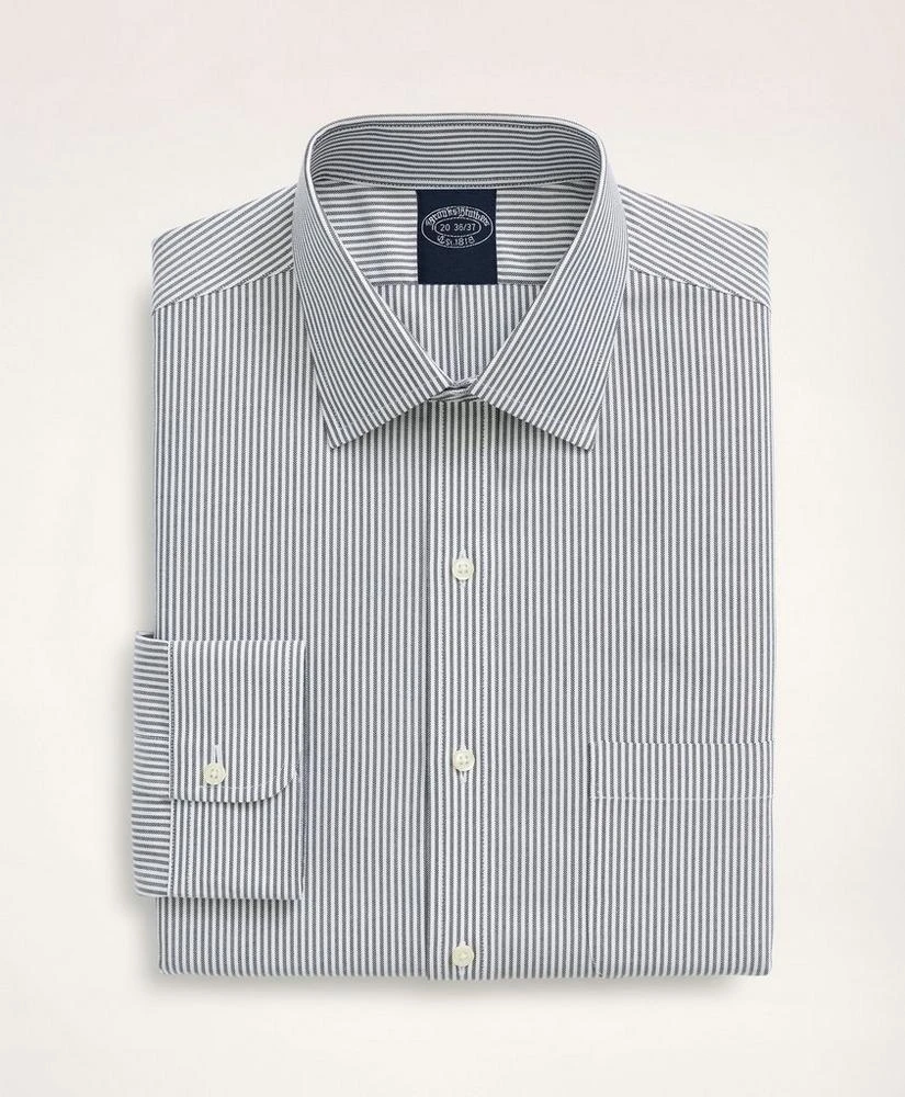 商品Brooks Brothers|Stretch Big & Tall Dress Shirt, Non-Iron Herringbone Ainsley Collar,价格¥1218,第3张图片详细描述