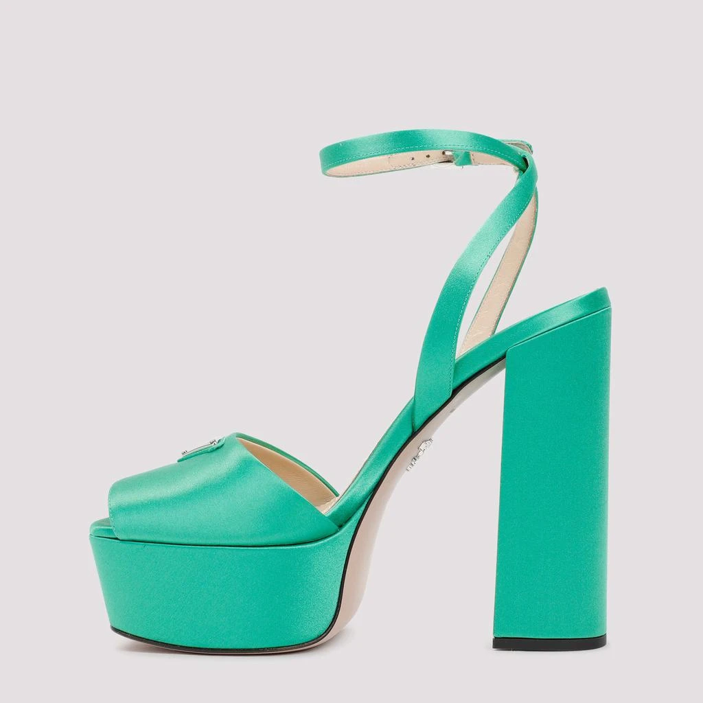 商品Prada|PRADA  HIGH-HEELED LEATHER SANDALS SHOES,价格¥6415,第2张图片详细描述
