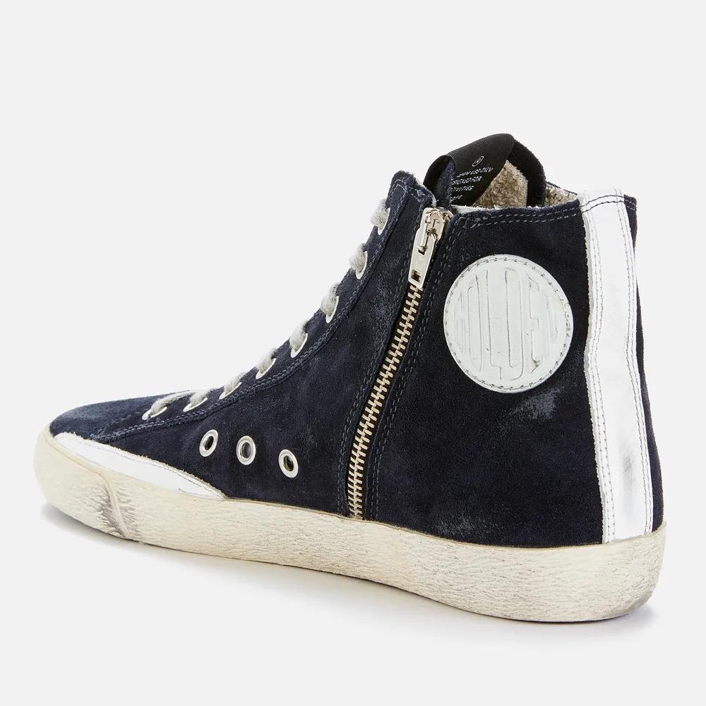 Golden Goose Francy Distressed Suede High-Top Trainers商品第2张图片规格展示