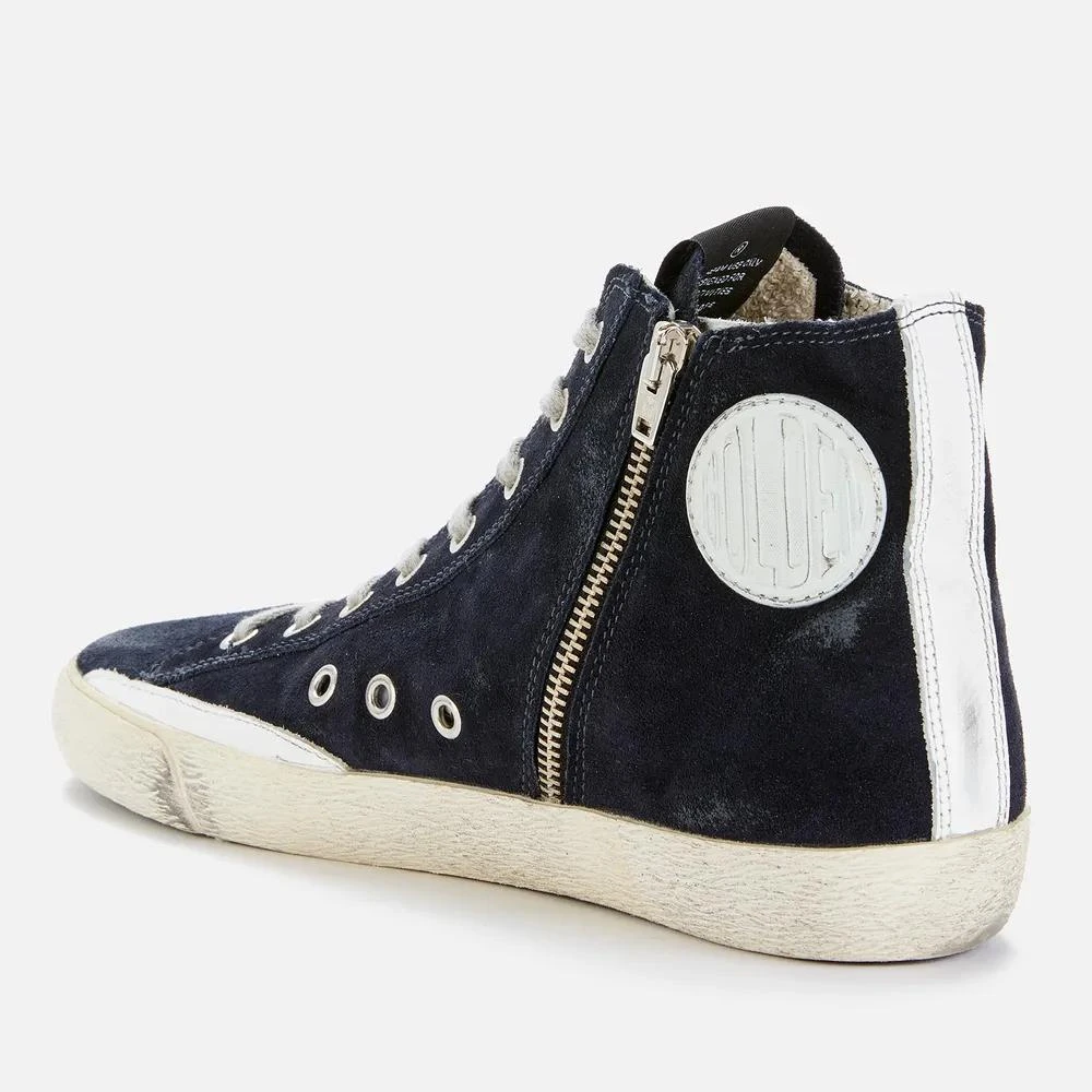 商品Golden Goose|Golden Goose Francy Distressed Suede High-Top Trainers,价格¥2830,第2张图片详细描述