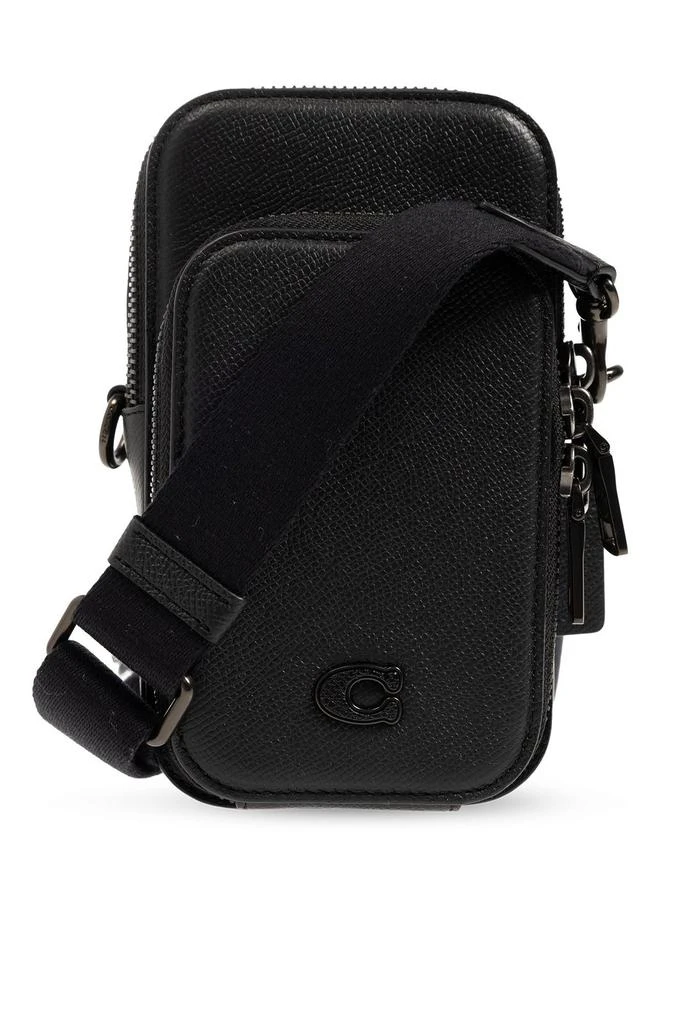 商品Coach|Coach Logo Detailed Zipped Shoulder Bag,价格¥1113,第1张图片