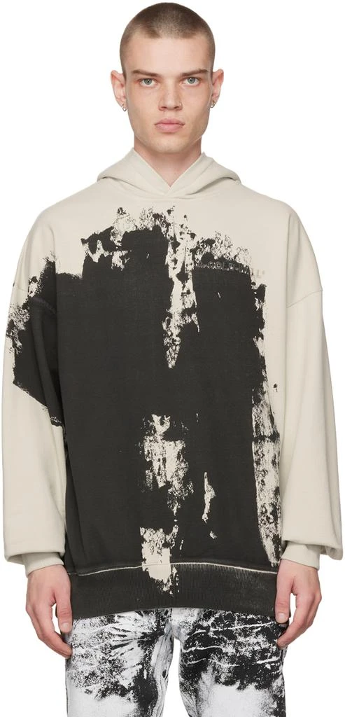 商品A-COLD-WALL*|Off-White & Black Print Hoodie,价格¥1170,第1张图片